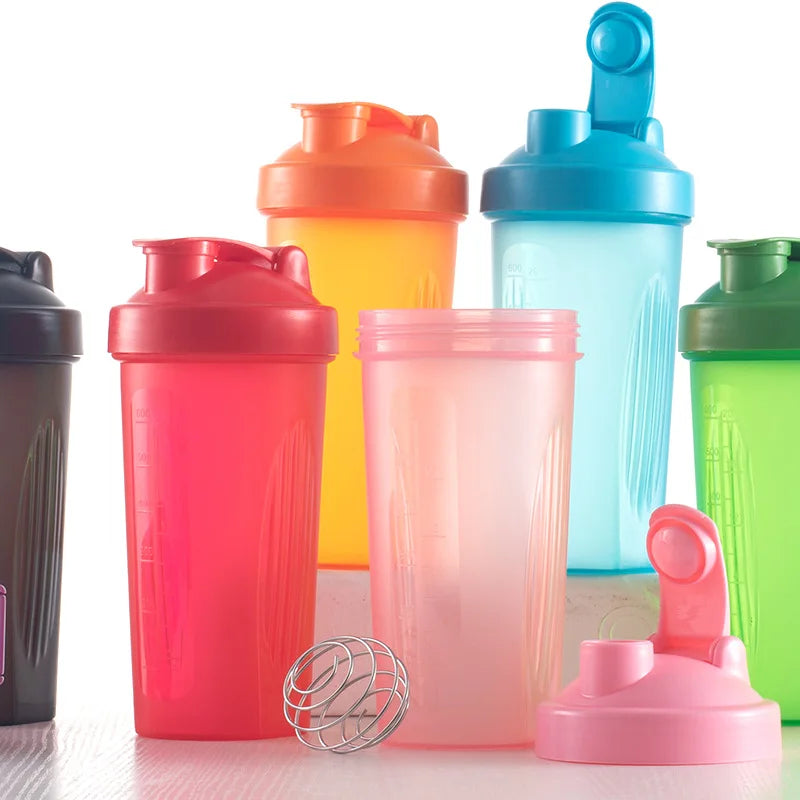 Shaker Bottles Sport Water Cups Whey Protein Powder Mixer Bottle Fitness Gym Shaker Outdoor Portable Plastic Drink Cup