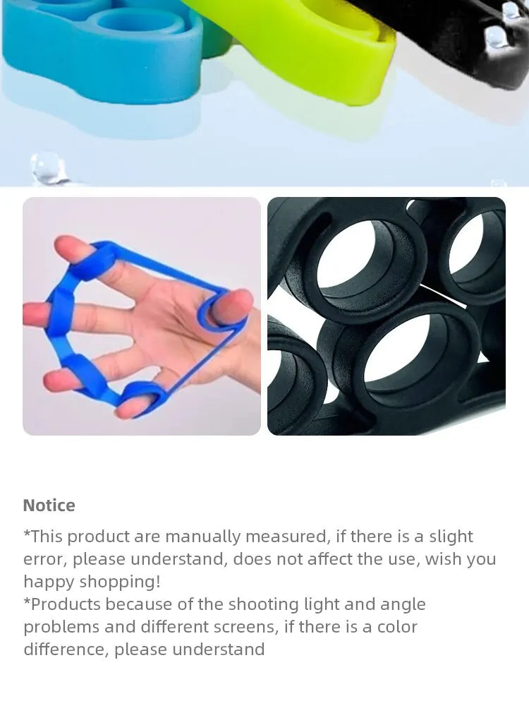 Silicone Finger Gripper Gym Hand Grip Resistance Band Wrist Stretcher Elastic Five Finger Expander Strength Trainer Exercise