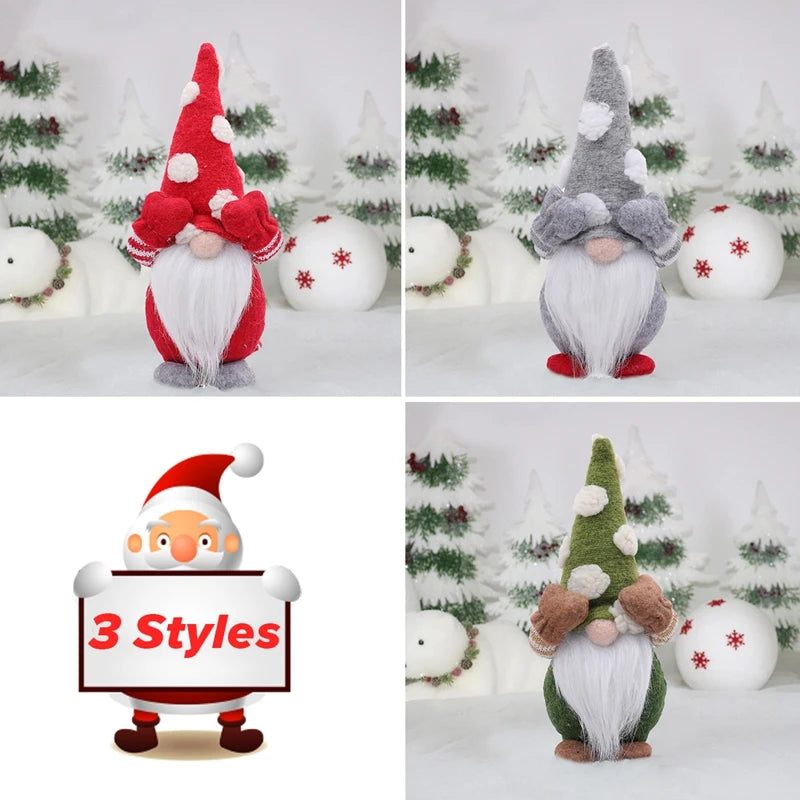 Santa Claus Doll Christmas Decorations Home Decor Table Elk Doll Christmas Ornaments Xmas Gifts