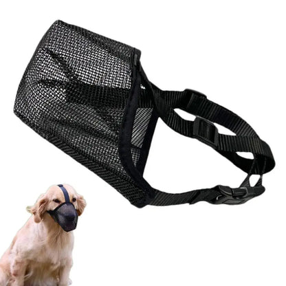 Pet Dog Muzzles Adjustable Breathable Dog Mouth Cover Anti Bark Bite Mesh Dogs Mouth Muzzle Mask For Dogs Long Mouth Doggy Use