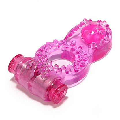 Penis Ring Vibrator Strong Penis Erect Cock Ring Crystal Butterfly Vibrating Rings Enhance Sex Ability Product Sex Toys For Men