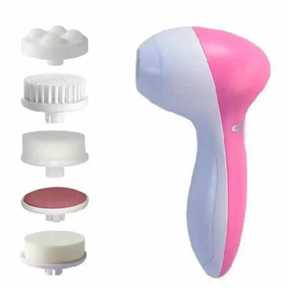 Facial Cleansing Brush Face Scrubber: 7 in 1 Electric Exfoliating Spin Cleanser Device Waterproof Deep Cleaning