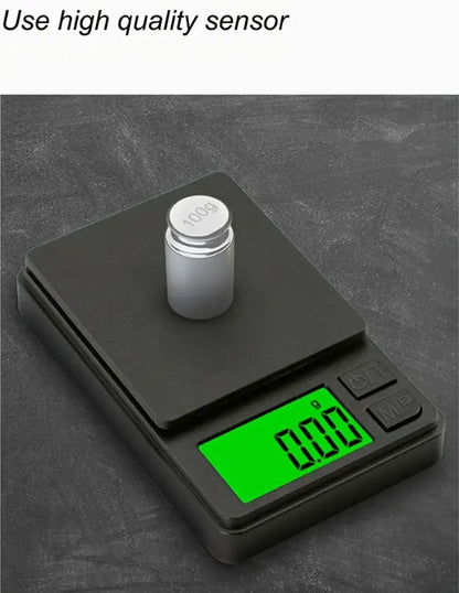 Precision Pocket Scale 1000g X 0.01g - Digital Gram, Food, Jewelry, Ounces/Grains Scale with Backlit LCD - Mini Scale for Travel