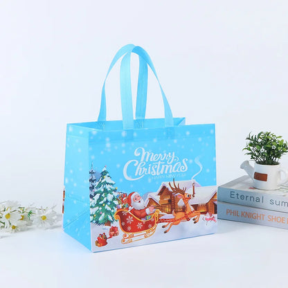 Christmas Gift Bag Santa Claus Snowman Candy Gift Packaging Bag, Merry Christmas Party Home Decor