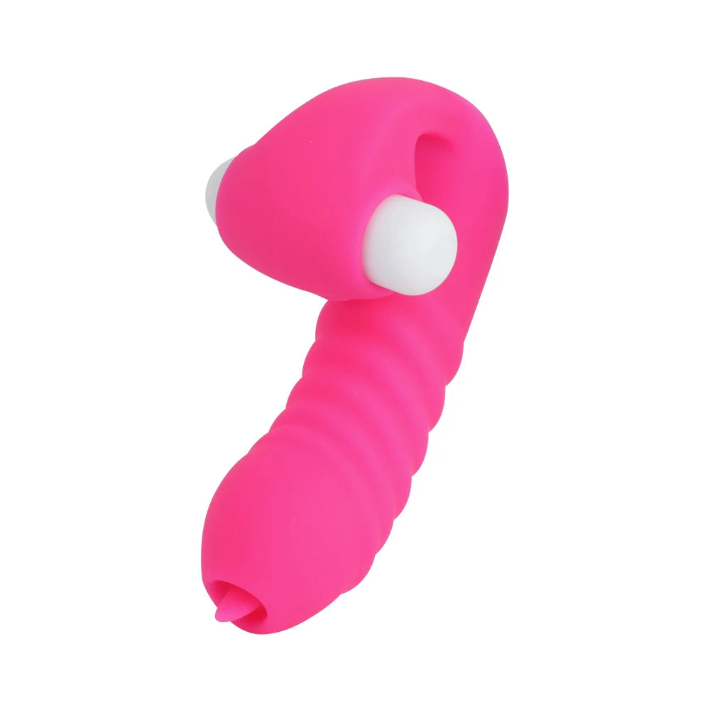 Finger Sleeve Vibrator Female Masturbator Clit Stimulate Tongue Licking Massager Erotic Exotic Accessories Sex Toys For Women 18