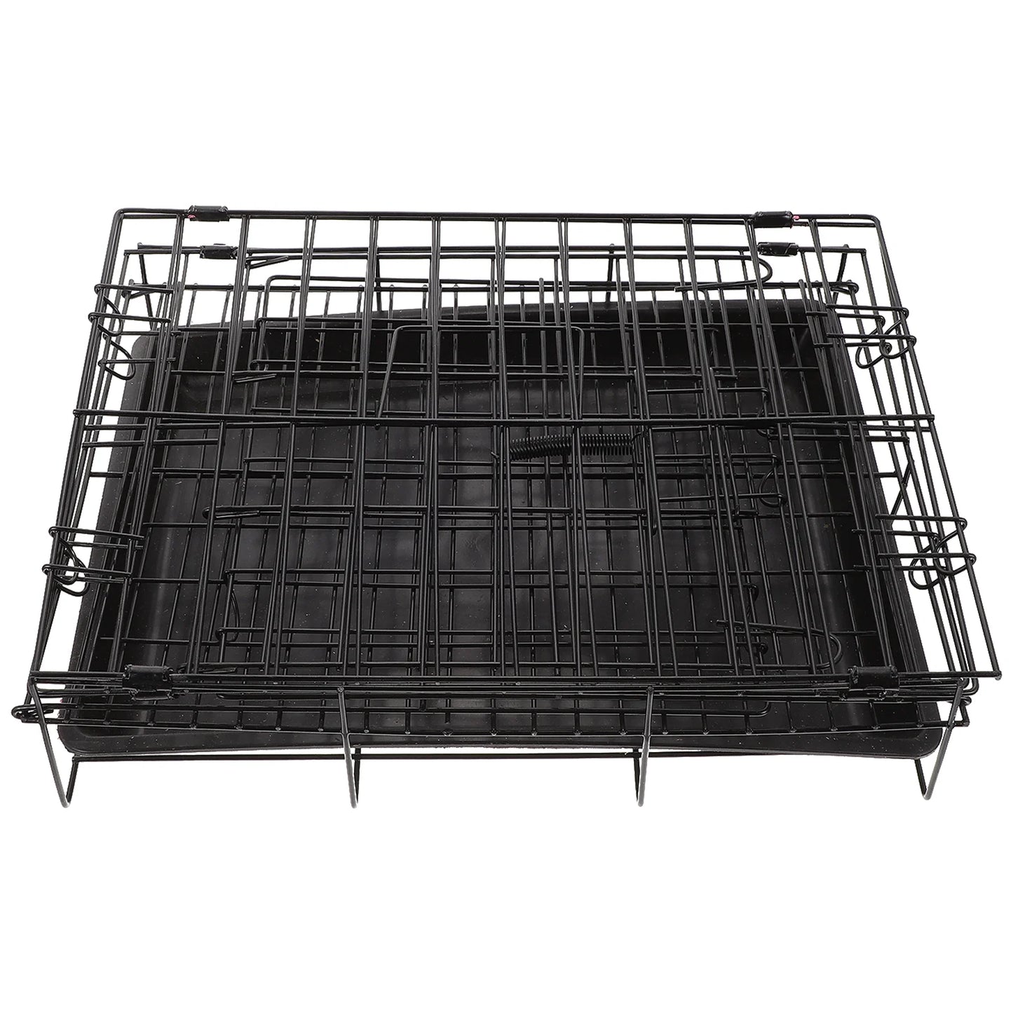 Folding Dog Kennel Indoor Pet Crate Playpen Indoor Iron Wire Kennel Large Animal Cat Supplies