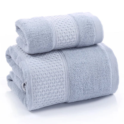 Bath Towel Washcloth Cotton Towel Solid Color Soft Absorbent Towels Multipurpose Use For Hotel Bathroom