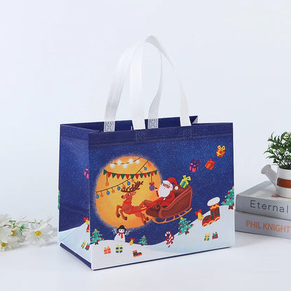 Christmas Gift Bag Santa Claus Snowman Candy Gift Packaging Bag, Merry Christmas Party Home Decor