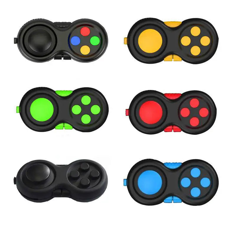 New Premium Quality Fidget Controller Pad with 8 Fidget Functions Game Focus Toy Cube Relieves Stress and Anxiety Toys for Gifts