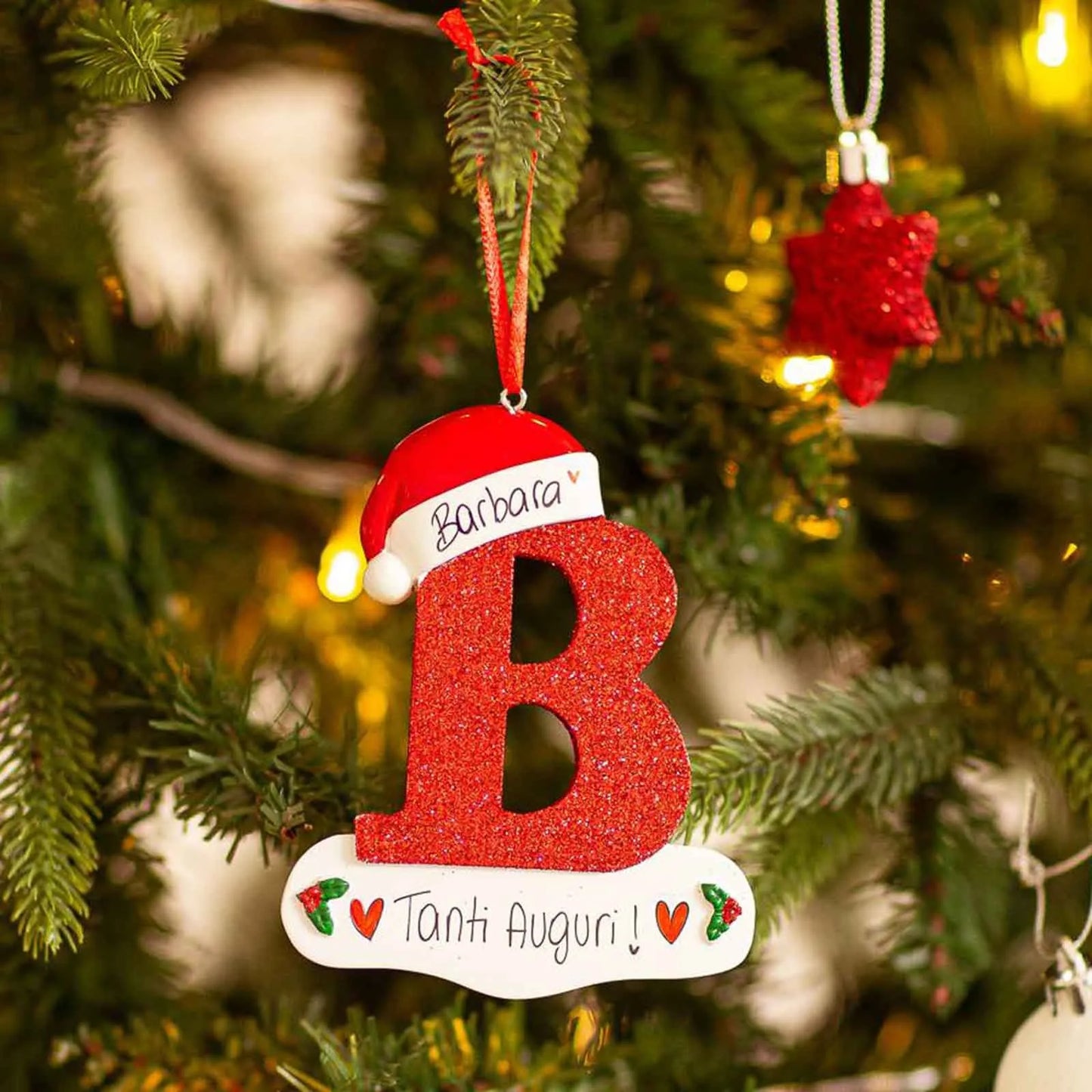 Christmas Tree Decoration Letter Pendant 26 Letters Home Holiday Pendant Xmas