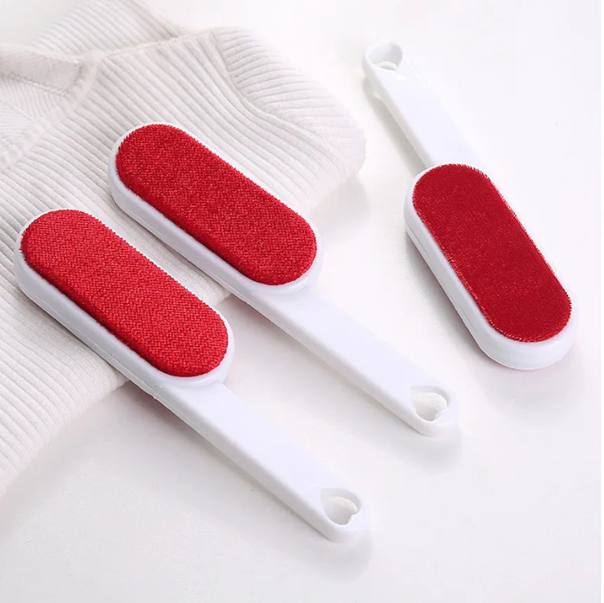 Self-cleaning Lint Sticking Roller 2 Sides Dedusting Brush Pet Hair Remover Brush Removing Dog Cat Hair from Sofa Carpet Clothes