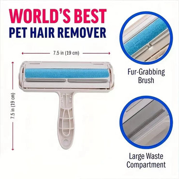 Pet Hair Remover Roller Removing Dog Cat Self Cleaning Lint Pet Hair Remover Pet Hair Remove Cleaning One Hand Operate