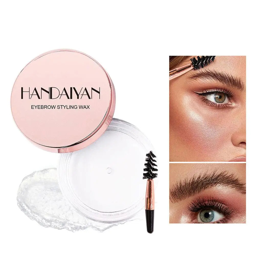 Transparent Pomade Eyebrow Styling Soap Brows Gel Wax Fixer With Brush For Women Eyebrow Cosmetics Make Up Eyebrow Gel