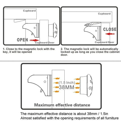 Keep Your Kids Safe with Magnetic Children's Lock: Ideal Drawer & Cabinet Door Safety For Babies, Toddlers & Children