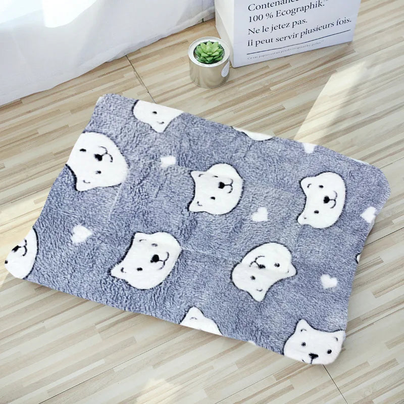 Soft Cat Bed Mats Short Plush Pet Sleeping Bed Mats for Cats Small Dogs Cute Pet Pad Blanket Warm Kitten Cushion Cat Accessories