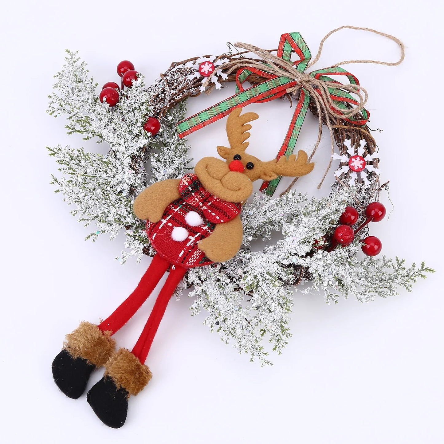 Christmas Wreath Artificial Dead Branches Garlands Hanging Floral Foliage Garland for New Year Xmas Navidad Decoration Ornaments