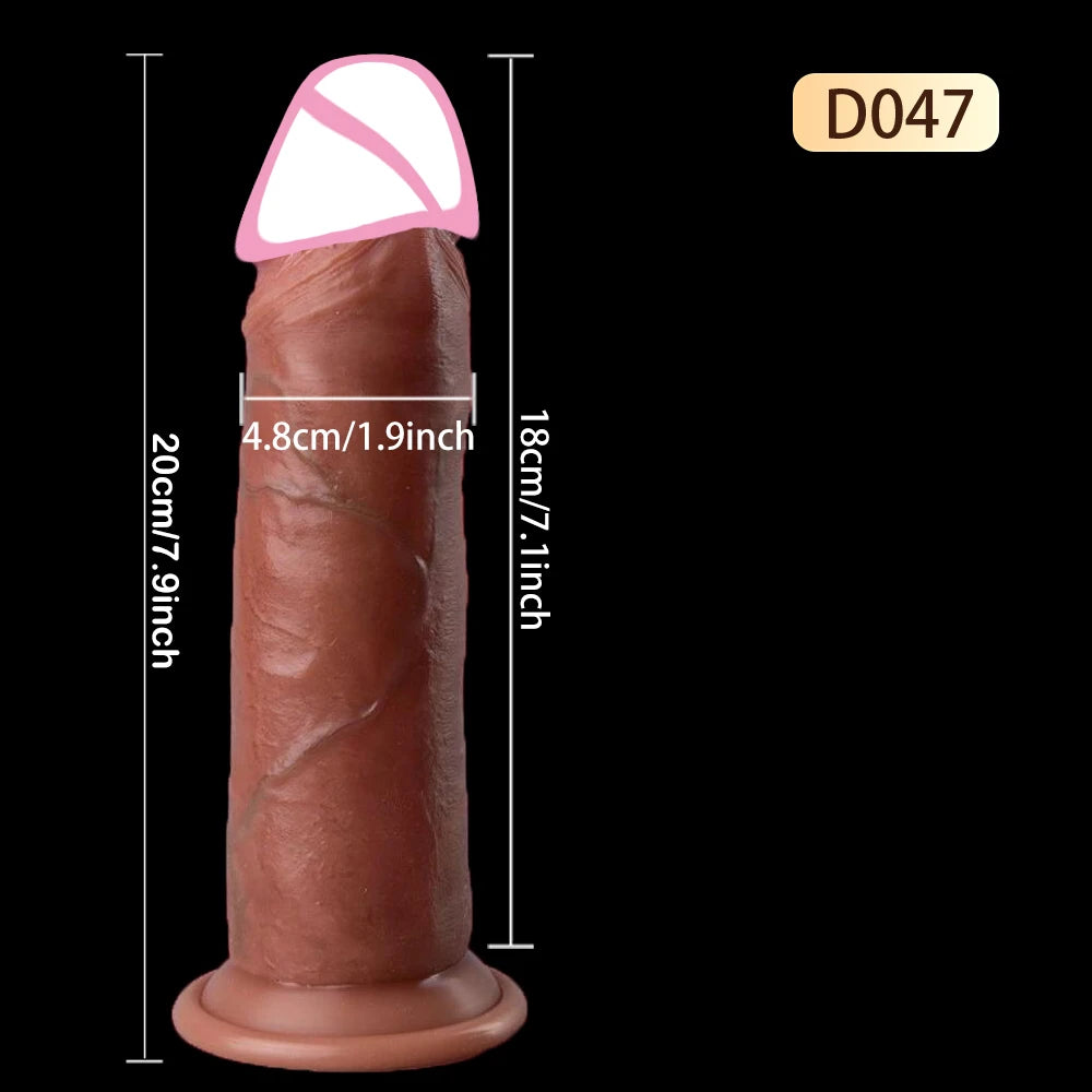 Realistic Pushing Dildos For Women Lesbian Sex Toys Realistic Skin Sliding Foreskin Testicles Dildo For Anal Big Dick Penis