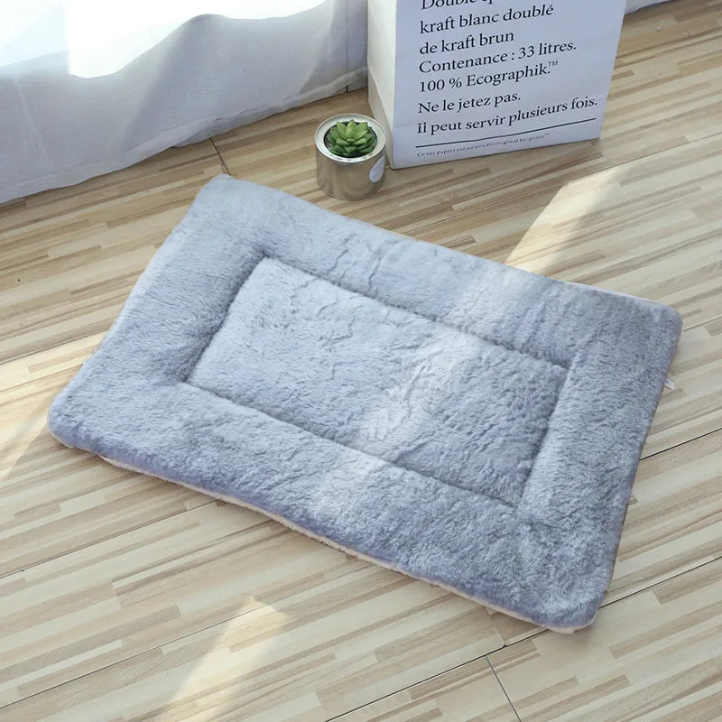 Soft Cat Bed Mats Short Plush Pet Sleeping Bed Mats for Cats Small Dogs Cute Pet Pad Blanket Warm Kitten Cushion Cat Accessories