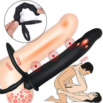 Double Penetration Silicone Sex Toys Dildo Vibrator Strap On Penis Butt Plug G Spot Prostate Massager Man Adult For Couples 18+