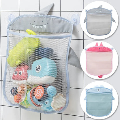 Dinosaur Animal Baby Bath Toys Organizer Kids Tidy Storage Suction Bathroom Bathtub Doll Hanging Bag Basket Mesh Bag Water Toys