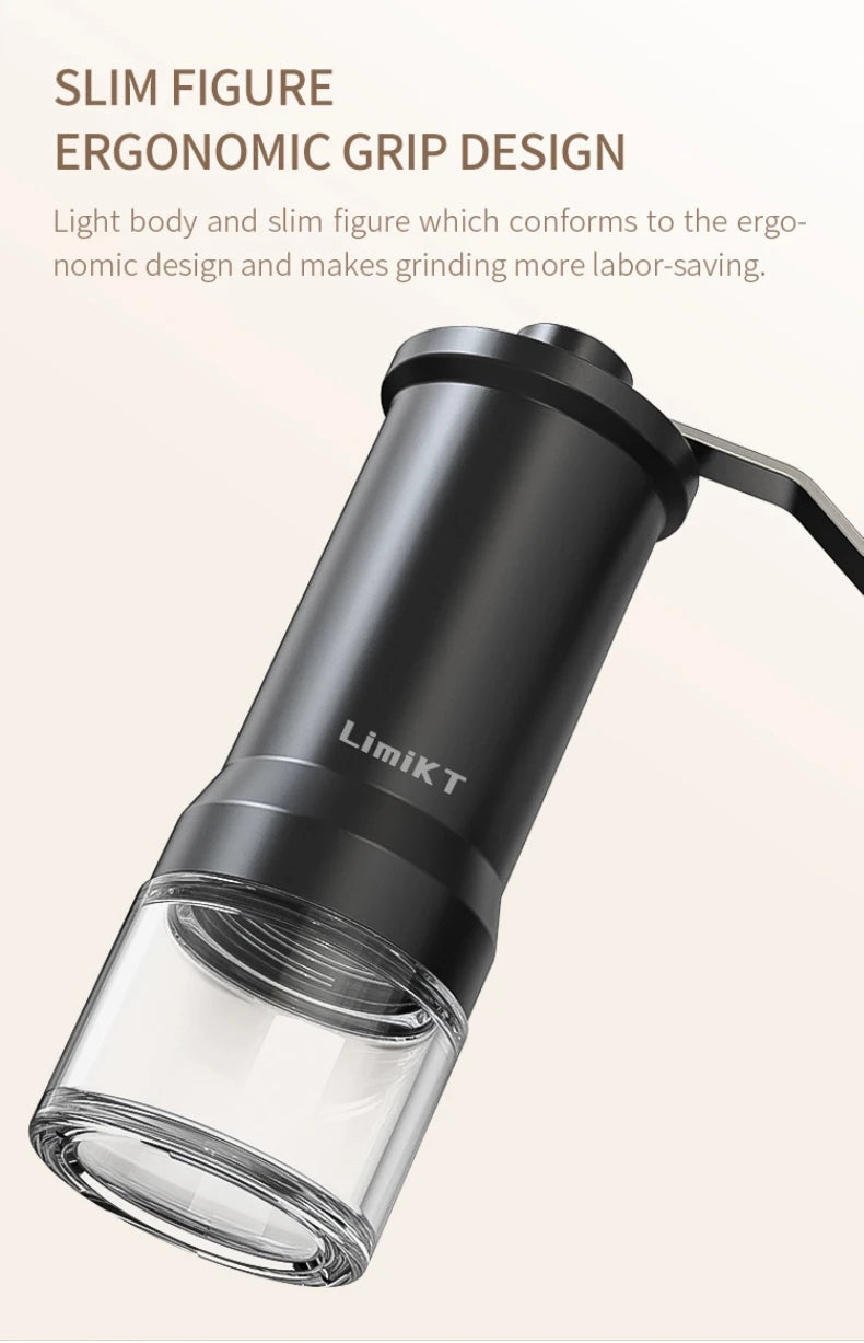 LimiKT Hand-Cranked Coffee Machine Home Small Manual Grinder Hand-Cranked Bean Grinder Coffee Bean Grinder