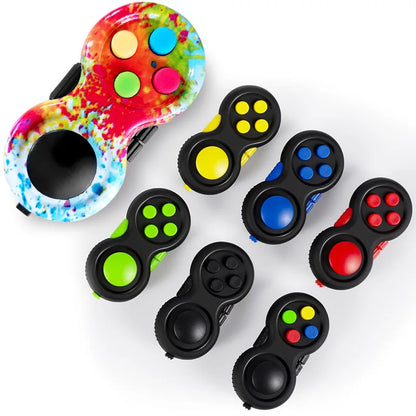 New Premium Quality Fidget Controller Pad with 8 Fidget Functions Game Focus Toy Cube Relieves Stress and Anxiety Toys for Gifts