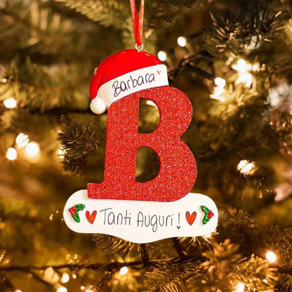 Christmas Tree Decoration Letter Pendant 26 Letters Home Holiday Pendant Xmas