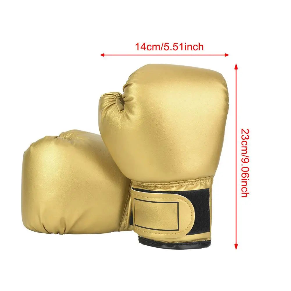 Kids Boxing Gloves Sandbag Sparring Mitts - Leather MMA Muay Thai Training Gear for Children