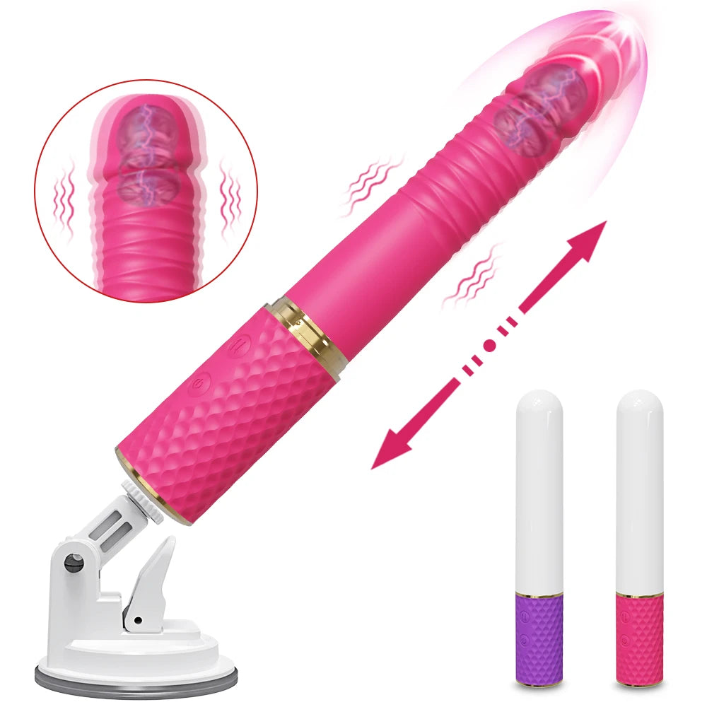 Sex Machine Telescopic Dildo Vibrator Automatic Up Down Massager G Spot Thrusting Retractable Vaginal Toy Female Masturbation