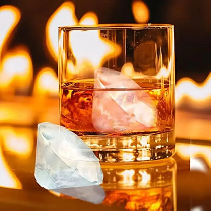 Silicone 3D Ball, Skull, Diamond-Shaped Ice Mold, Reusable Ice Cube Mold Ice Cube Trays, Easy Release, For Whiskey, Paty Supplies