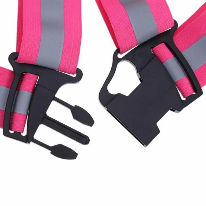 Reflective Safety Vests Lightweight Adjustable Elastic Vest Jacket Hi Vis Reflective Strips for Traffic Control Running Cycling