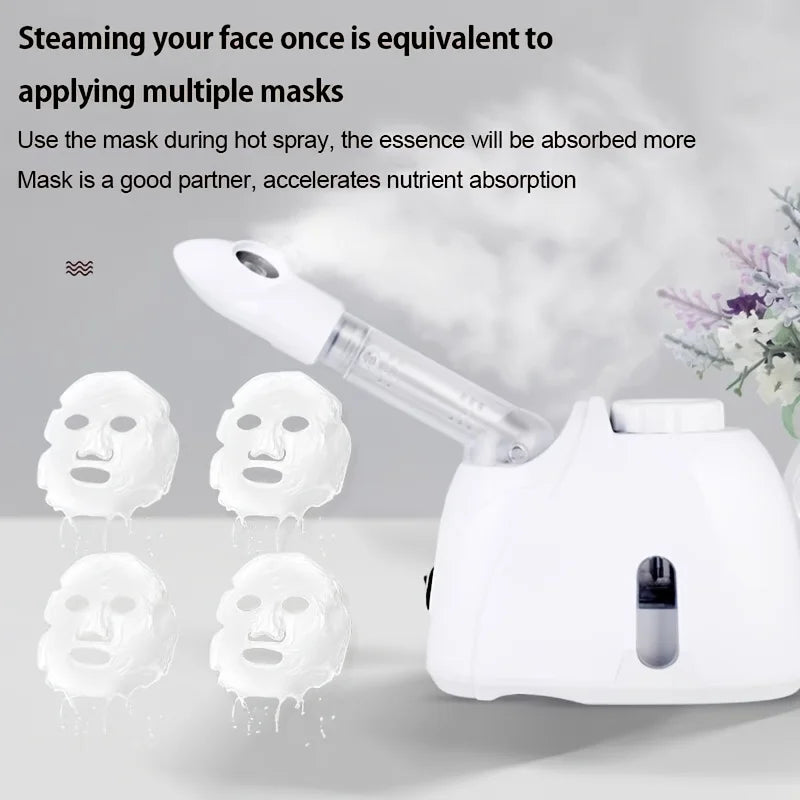 Face Steamer Hydrating and Moisturizing for Deep Hydration and Cleansing of the Face Spa Skin Care Home Beauty Instrument