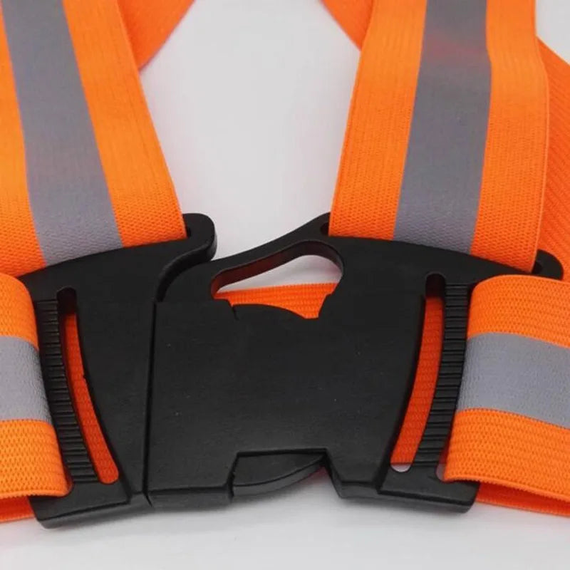 Reflective Safety Vests Lightweight Adjustable Elastic Vest Jacket Hi Vis Reflective Strips for Traffic Control Running Cycling