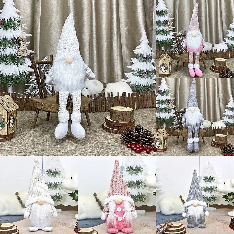 Santa Claus Doll Christmas Decorations Home Decor Table Elk Doll Christmas Ornaments Xmas Gifts