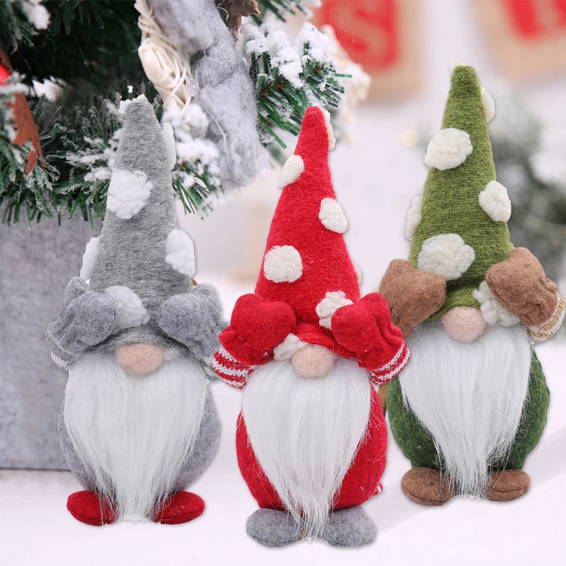 Santa Claus Doll Christmas Decorations Home Decor Table Elk Doll Christmas Ornaments Xmas Gifts