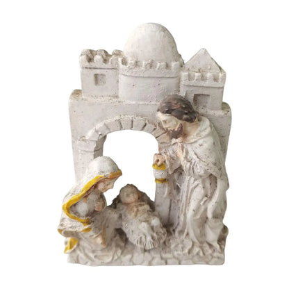 Nativity Scene Figurine Christmas Figure Tabletop Display Decorative Holy Family