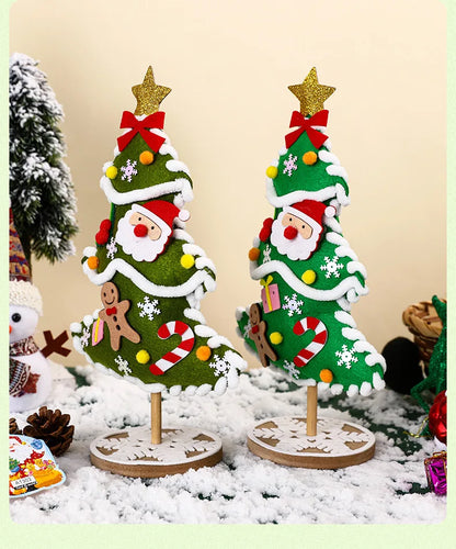 Christmas Tree Crafts Kits for Children Christmas Decoration Handmade Toys Puzzle Craft Kit Children Toys Christmas Gifts