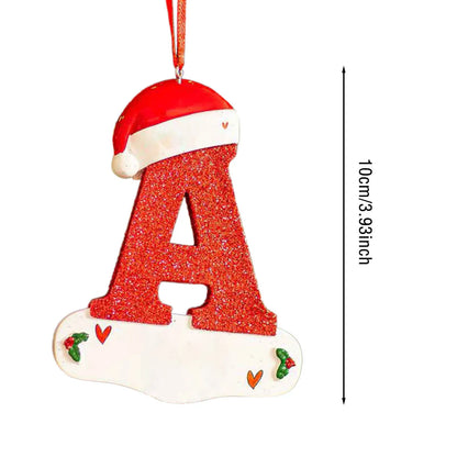 Christmas Tree Decoration Letter Pendant 26 Letters Home Holiday Pendant Xmas