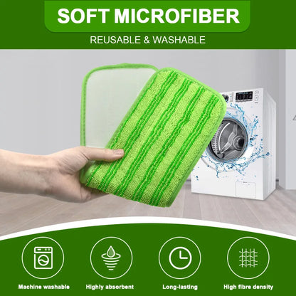 Reusable Mop Pads for Swiffer PowerMop, Microfiber Power Mop Pads Refill Washable Power Mop Pads Refill Cloths for Multi-Surface