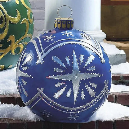 Outdoor Christmas Inflatable Decorated Ball 60cm Giant Big Large Balls Xmas Tree Decorations Toy Ball without Light Ornament