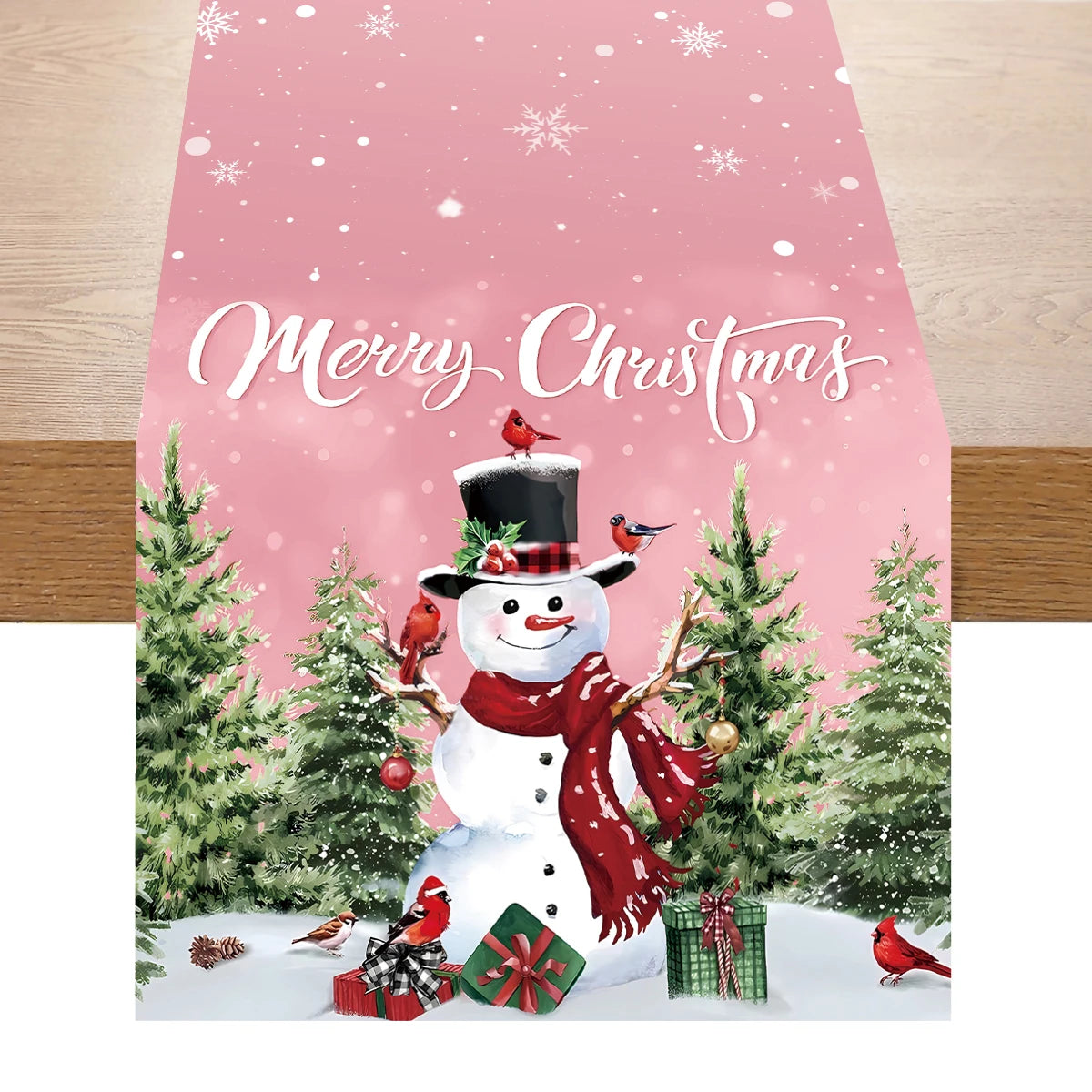 Christmas Table Runner Decoration for Home Xmas Party Decor