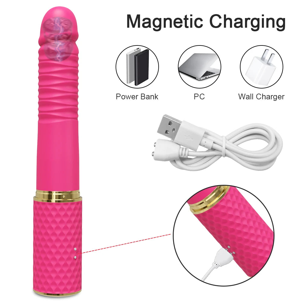 Sex Machine Telescopic Dildo Vibrator Automatic Up Down Massager G Spot Thrusting Retractable Vaginal Toy Female Masturbation