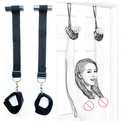 Shackles On The Door BDSM Bondage Restraint Sex Swing Hanging On Door Fetish Slave Adult Erotic Accessories Adult Sex Games