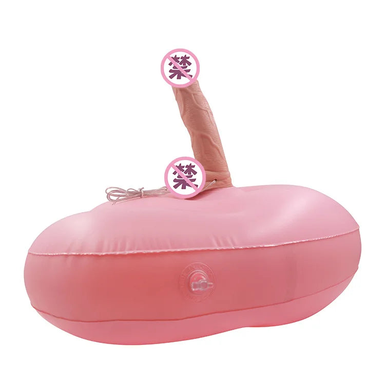 Heart Shaped Inflatable Sex Furniture Dildo Base Erotic Chair Adult Products Love Position Seat Unisex Sex Toys for Women Men 18