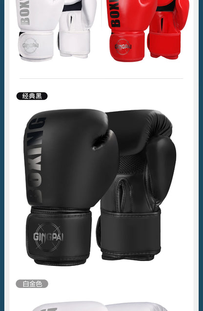 6/8/10/12oz Boxing Gloves Professional Adult Sanda Muay Thai Fighting Gloves Men and Women Training Sandbag Free Fight MMA