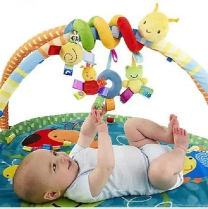 Cute Activity Musical Spiral Crib Stroller Car Seat Travel Hanging Toys Baby Boys Girls Rattles Toy