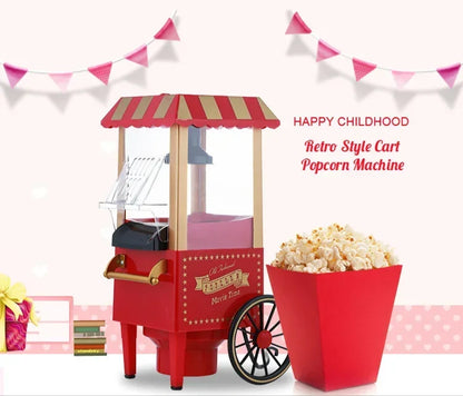 Electric Popcorn Maker Home Corn Popcorn Making Machine Fully Automatic Trolley Corn Popper DIY Creativity For Children