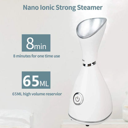 Skin Care Portable Professional Machine Personal Handheld Nano Ionic Face Sprayer Mini Custom Facial Steamer