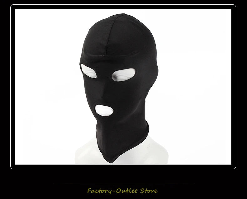 Fetish Slave BDSM Bondage Restraints Sex Mask Mouth Eye Open Head Harness Elasticity Blindfold for Couple New Exotic Accessories