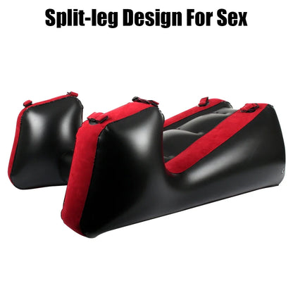 Inflatable Sex Furniture Split Leg Sofa Mat With Straps Chair Bed Sex Pillows For Women Vaginal Blowjob Anal Plug Couples Toys